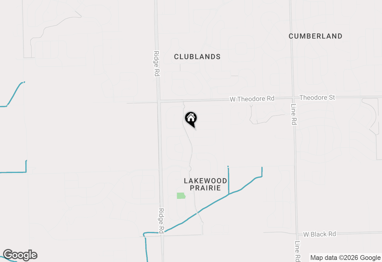 Map of 7617 Blueblossom Lane, Joliet, IL 60431
