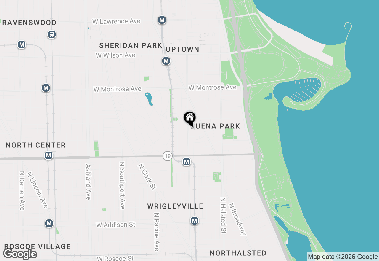 Map of 4121 N Sheridan Road #2N, Chicago, IL 60613