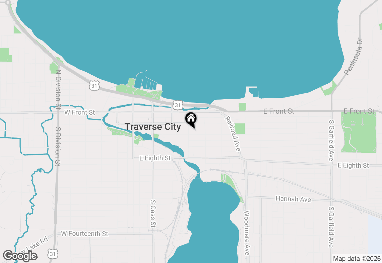Map of 221 Boardman Avenue, Traverse City, MI 49686