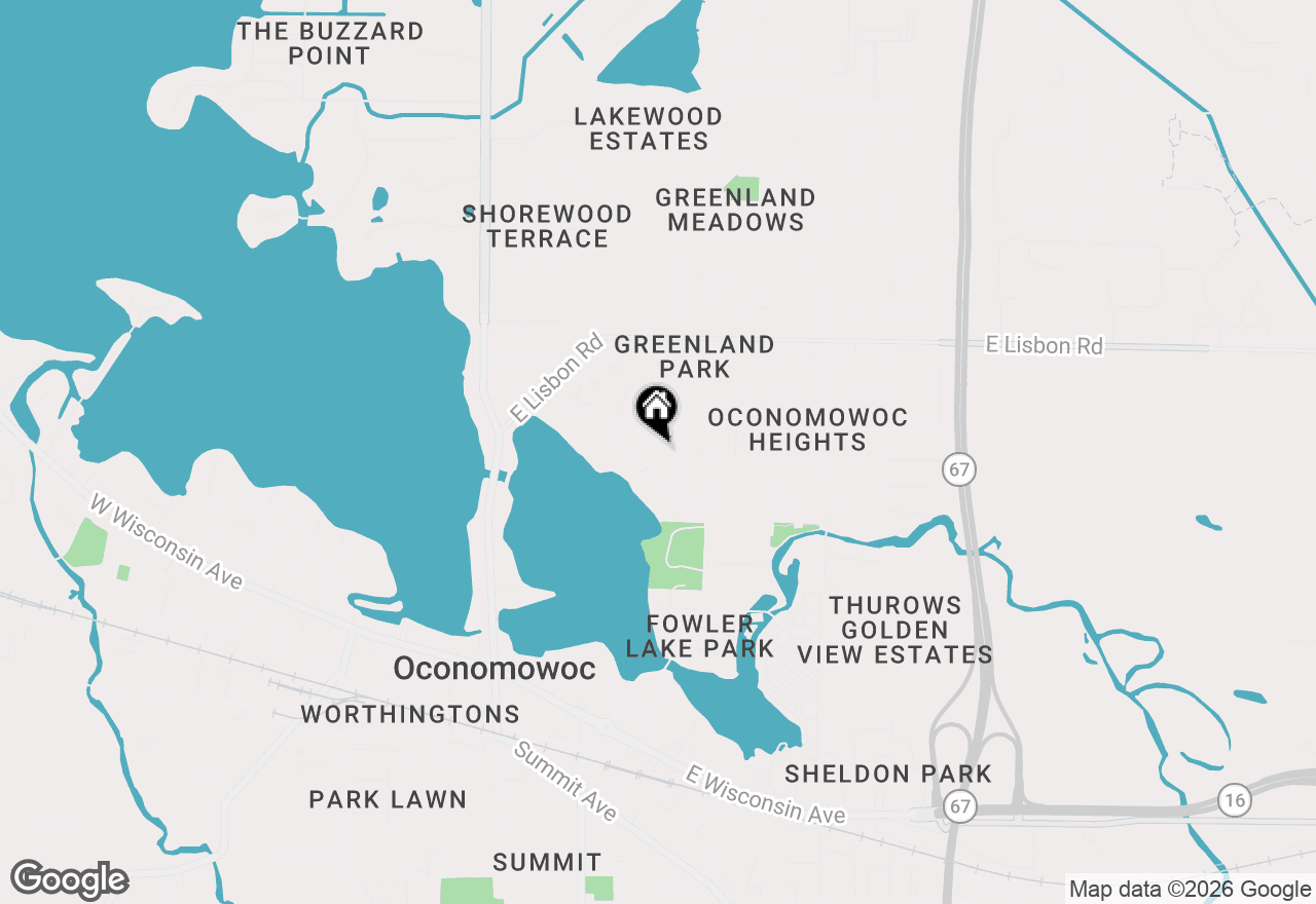 Map of 451 Coolidge St, Oconomowoc, WI 53066