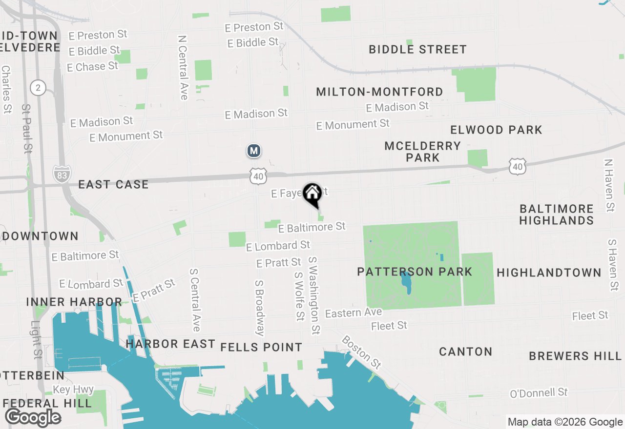 Map of 2003 E Fairmount Avenue, Baltimore, MD 21231