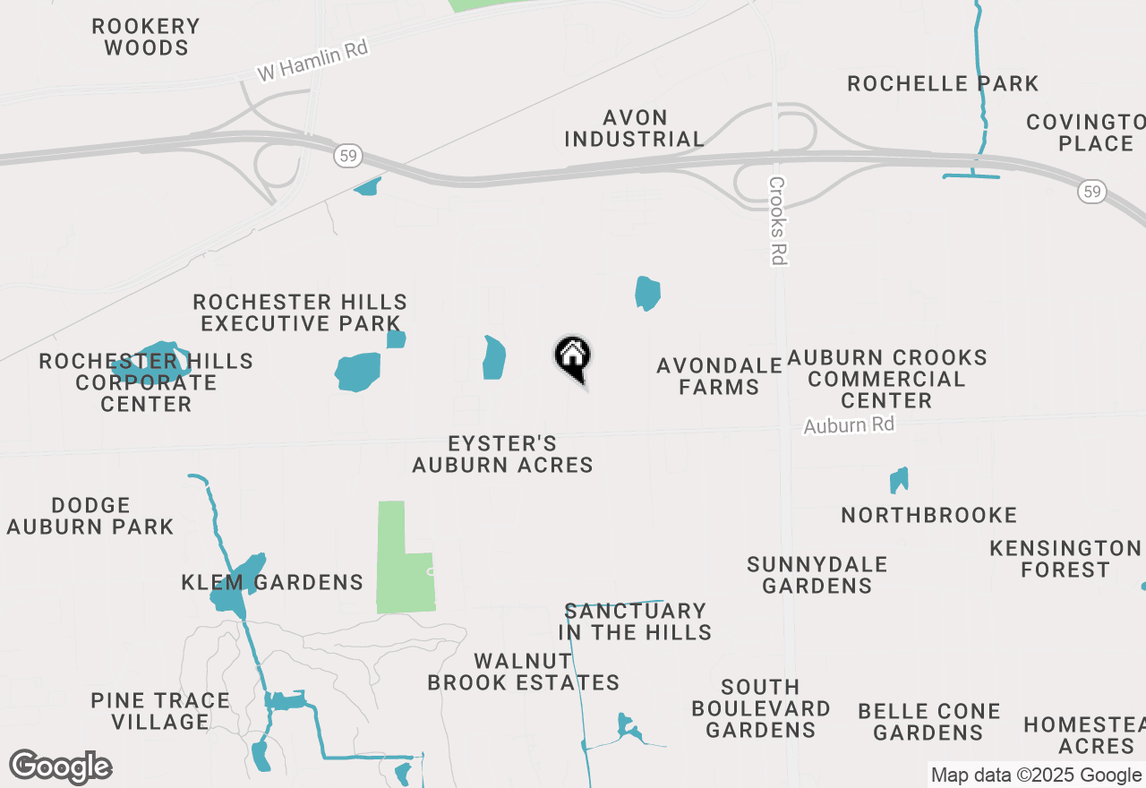 Map of 2871 Harvey Street, Rochester Hills, MI 48309