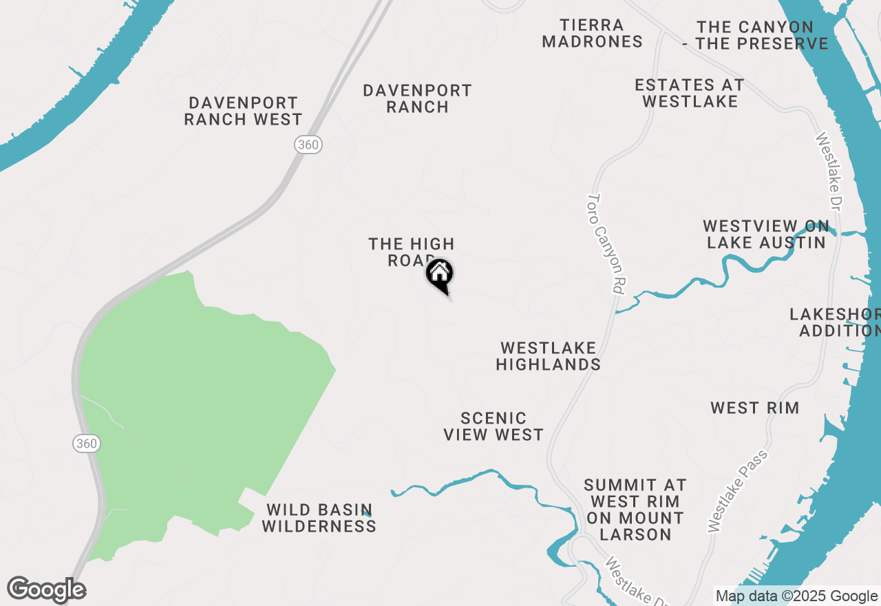 Map of 1505 Ridgecrest Dr, Austin, TX 78746