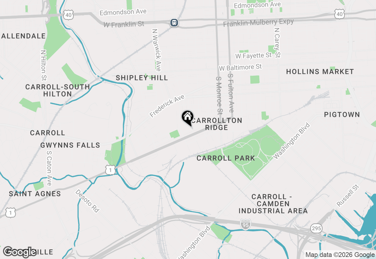 Map of 2204 Christian Street, Baltimore, MD 21223