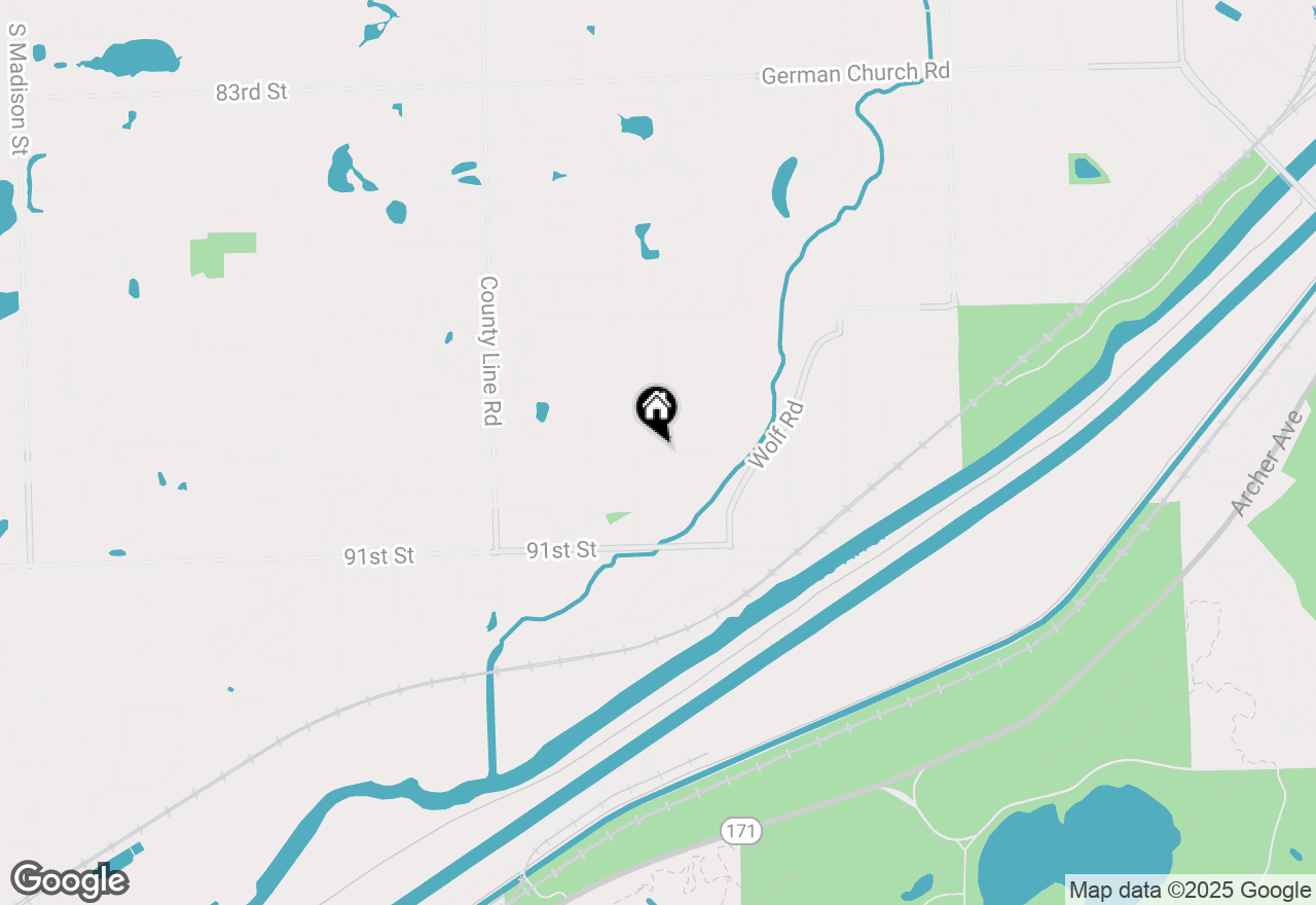 Map of 11735 Orchard Street, Willow Springs, IL 60480