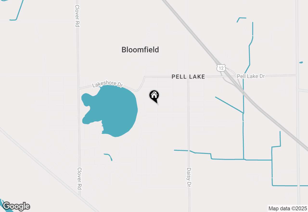 Map of W1024 Eau Claire Rd, Pell Lake, WI 53157