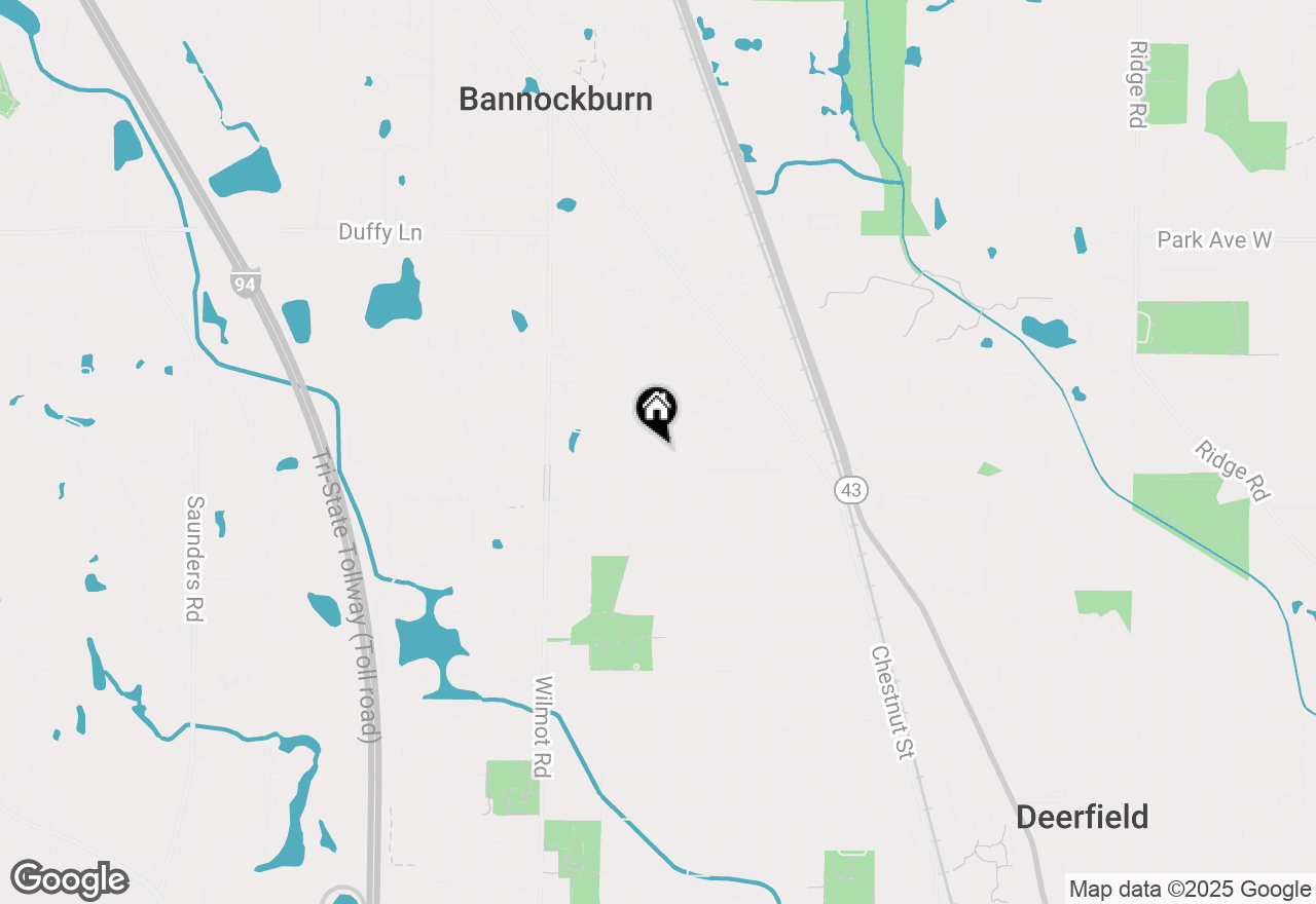 Map of 1414 North Avenue, Bannockburn, IL 60015