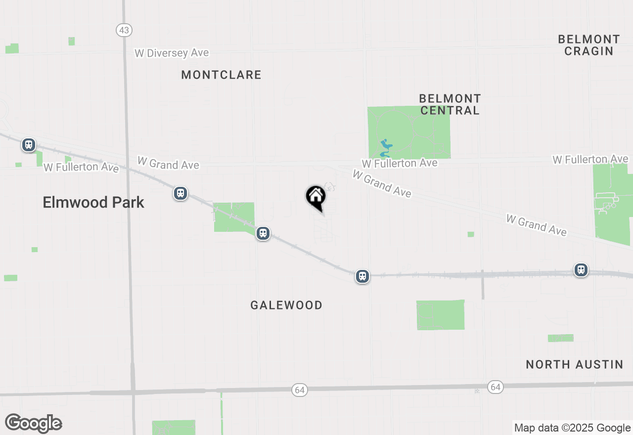 Map of 6555 W Palmer Street #3W, Chicago, IL 60707