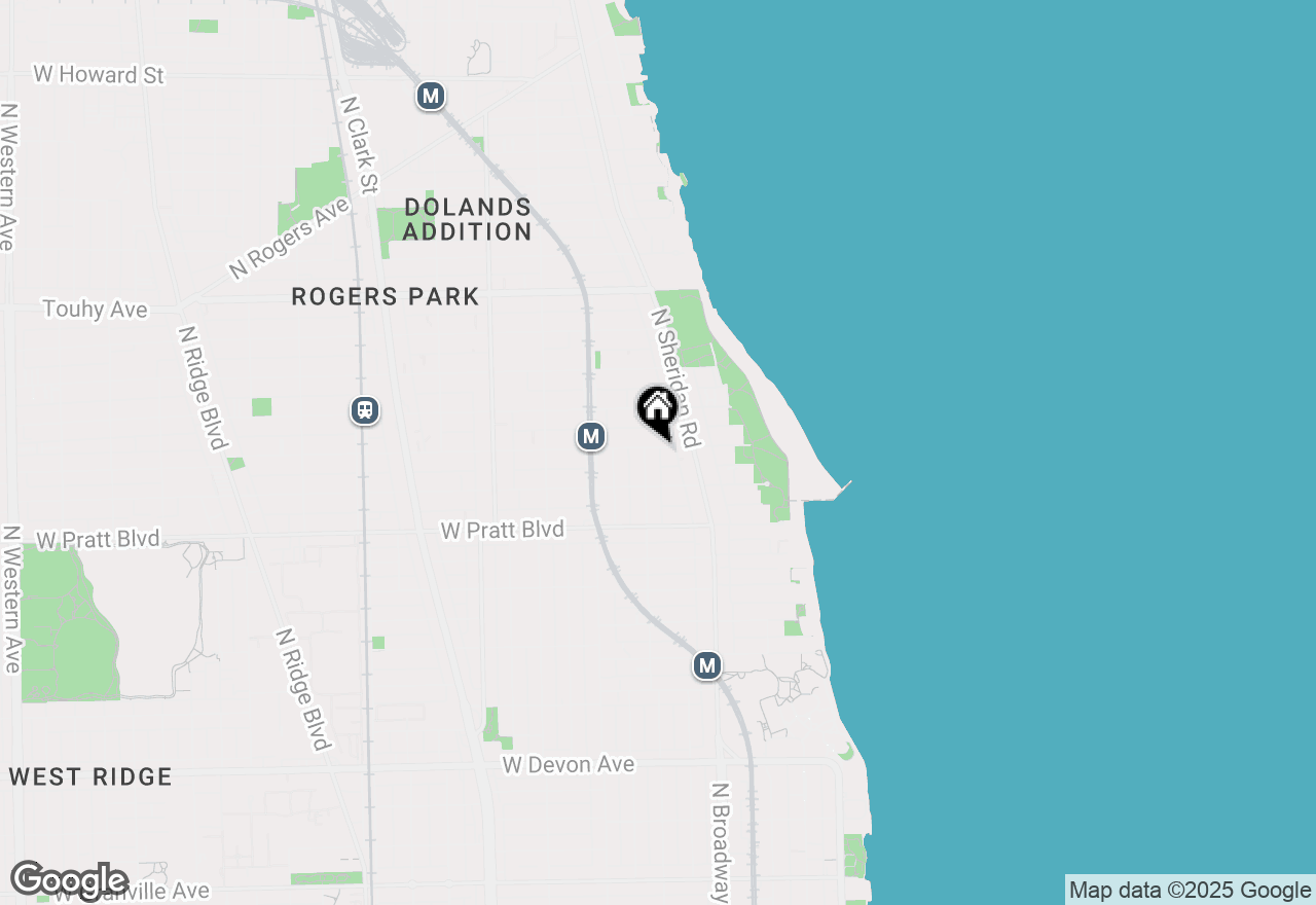 Map of 1239 W Morse Avenue #2, Chicago, IL 60626