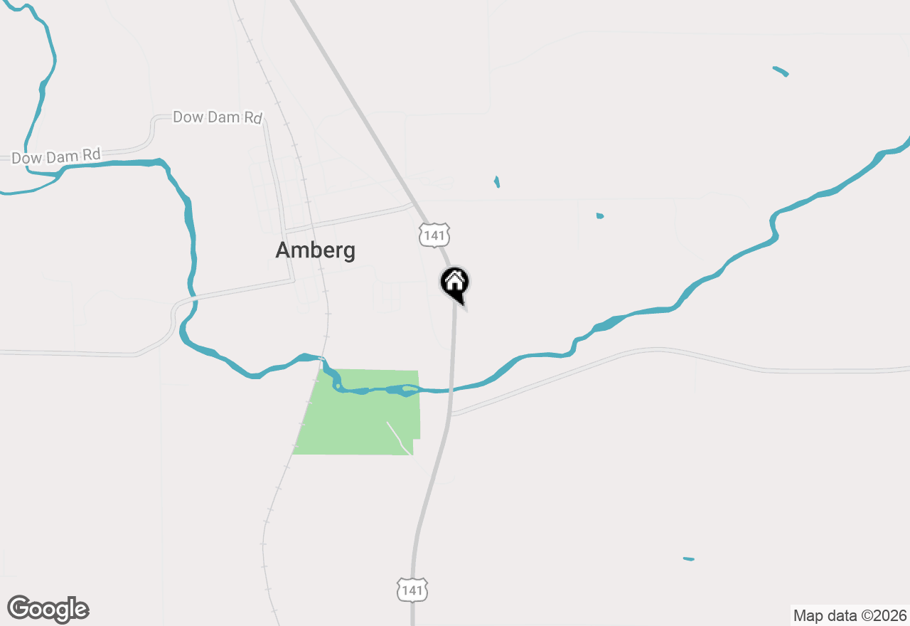 Map of N15022 Highway 141, Amberg, WI 54102