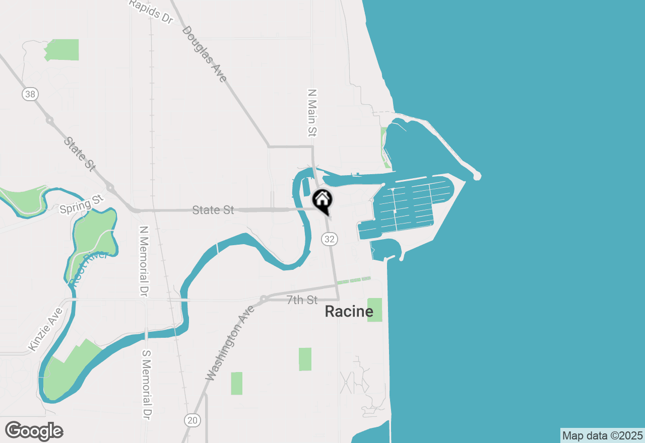Map of 240 Main St, Racine, WI 53403
