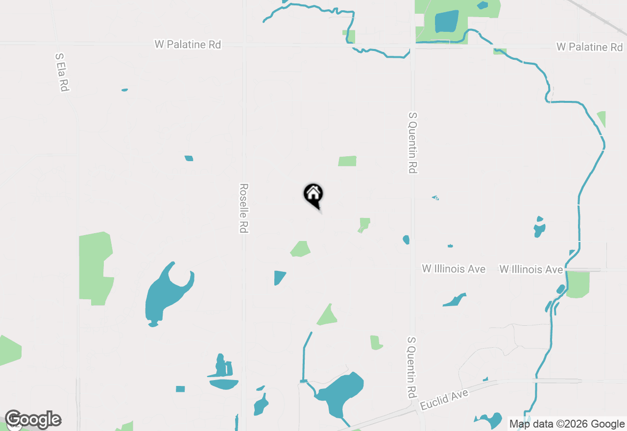 Map of 1132 W Mallard Drive, Palatine, IL 60067
