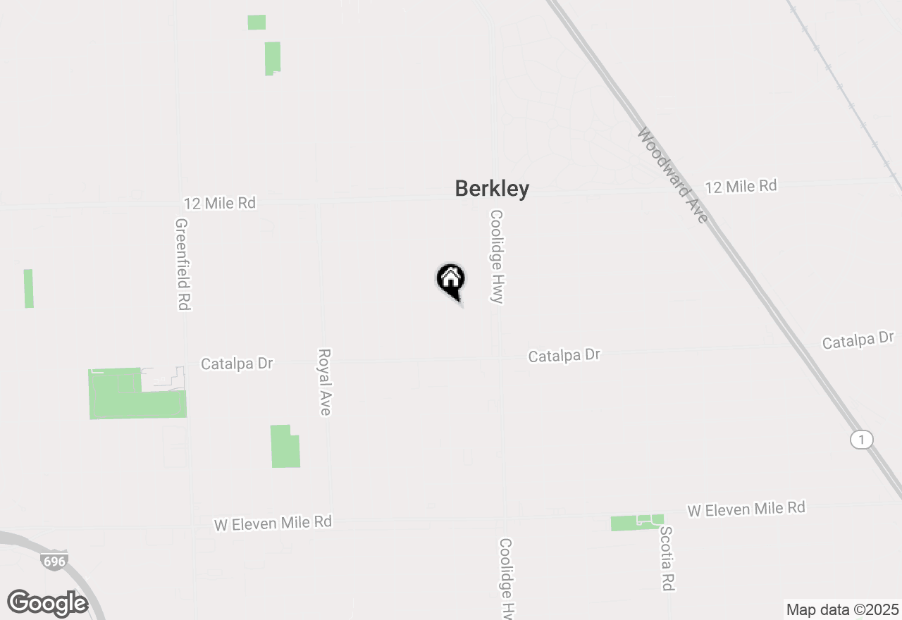 Map of 2848 Kipling Avenue, Berkley, MI 48072
