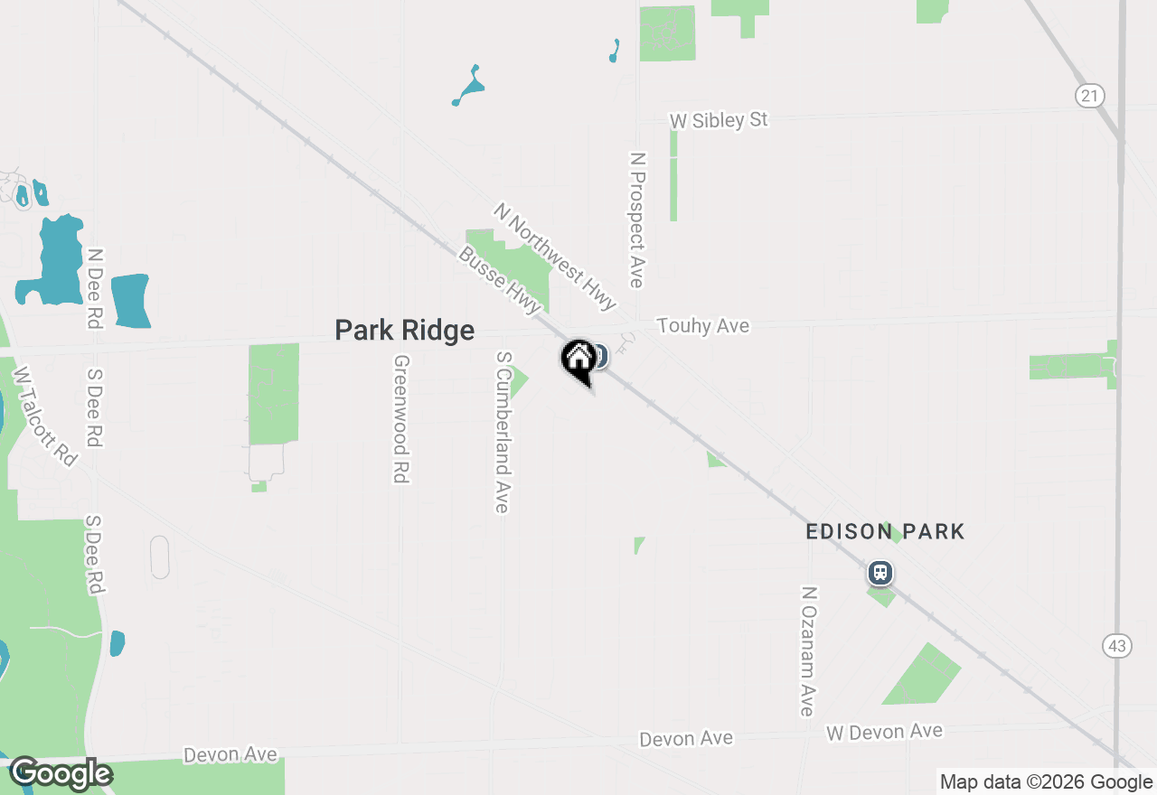 Map of 132 S Prospect Avenue, Park Ridge, IL 60068