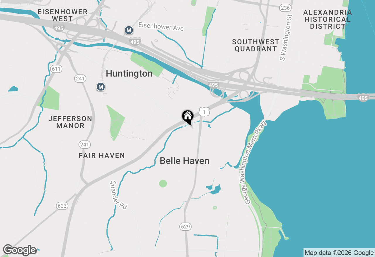 Map of 1824 Duffield Lane, Alexandria, VA 22307