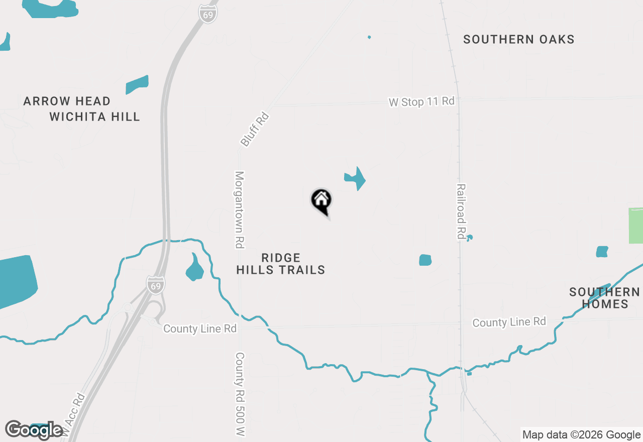 Map of 1720 Ridge Hill Lane, Indianapolis, IN 46217
