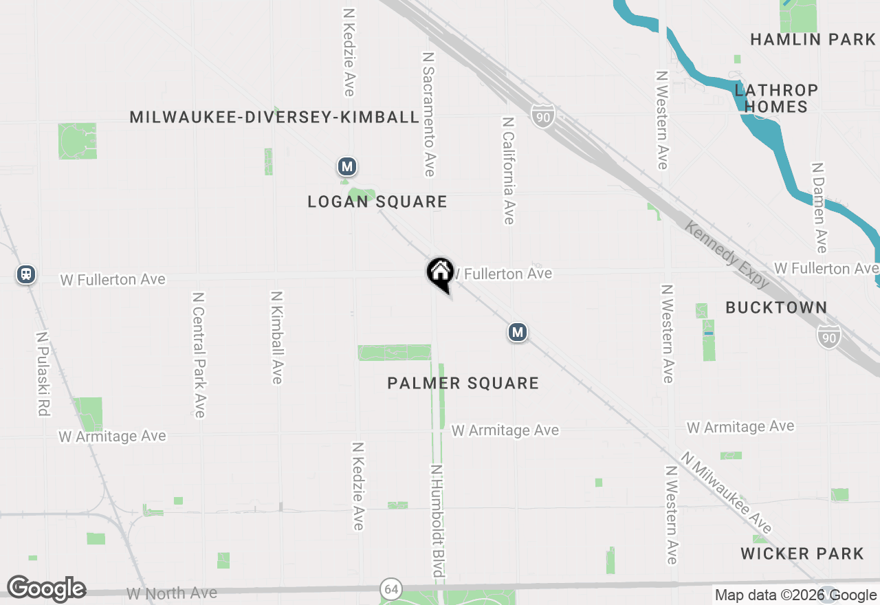 Map of 2948 W Belden Avenue, Chicago, IL 60647