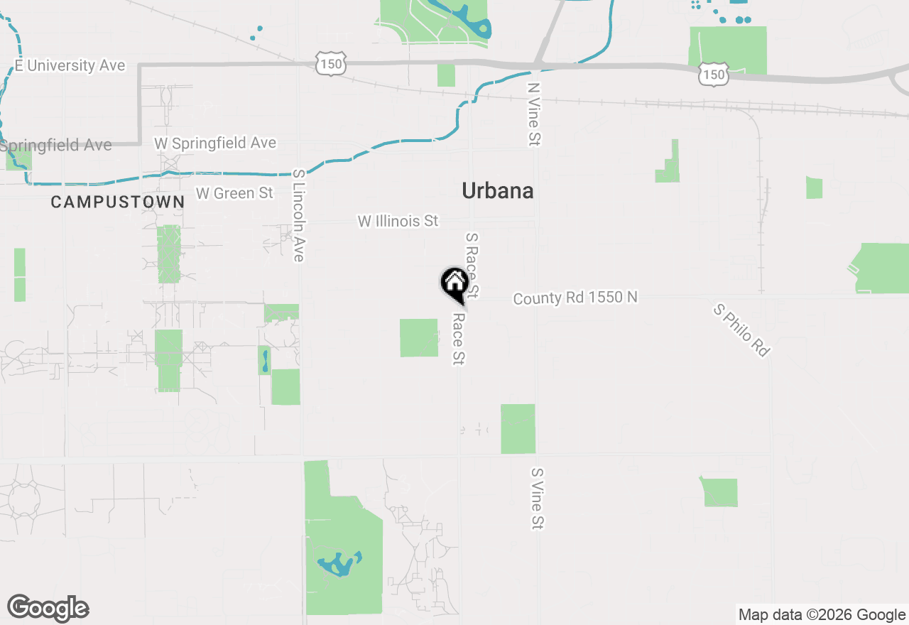 Map of 202 W Iowa Street, Urbana, IL 61801