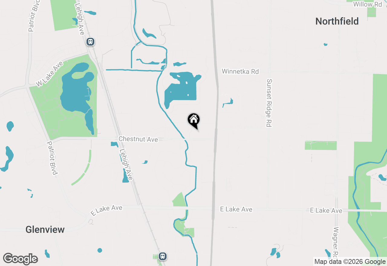 Map of 1784 Chestnut Avenue, Glenview, IL 60025