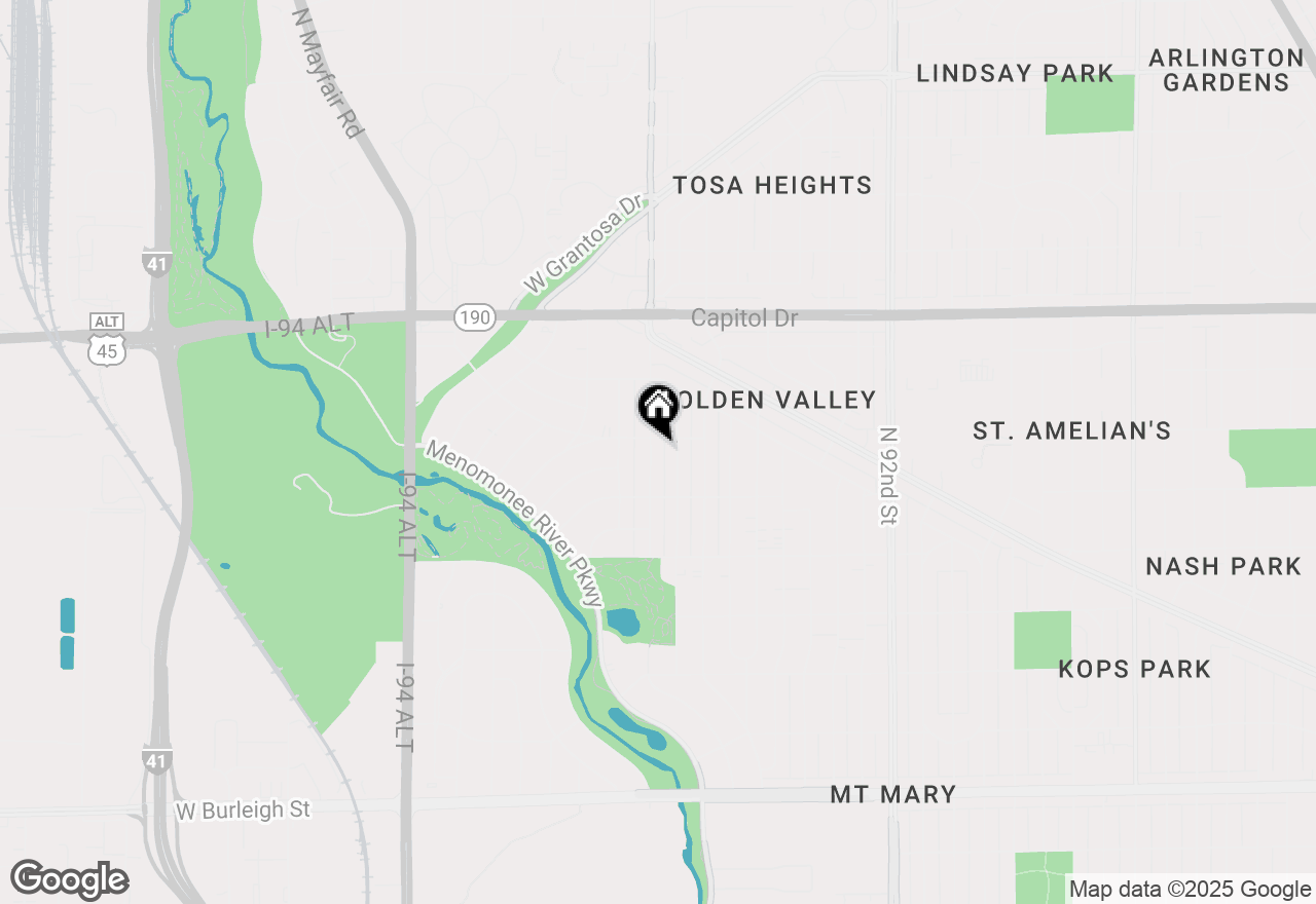 Map of 3762 N 100th St, Milwaukee, WI 53222