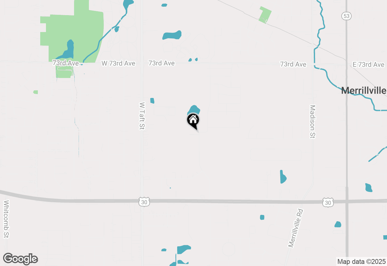 Map of 7710 Grant Street #J, Merrillville, IN 46410