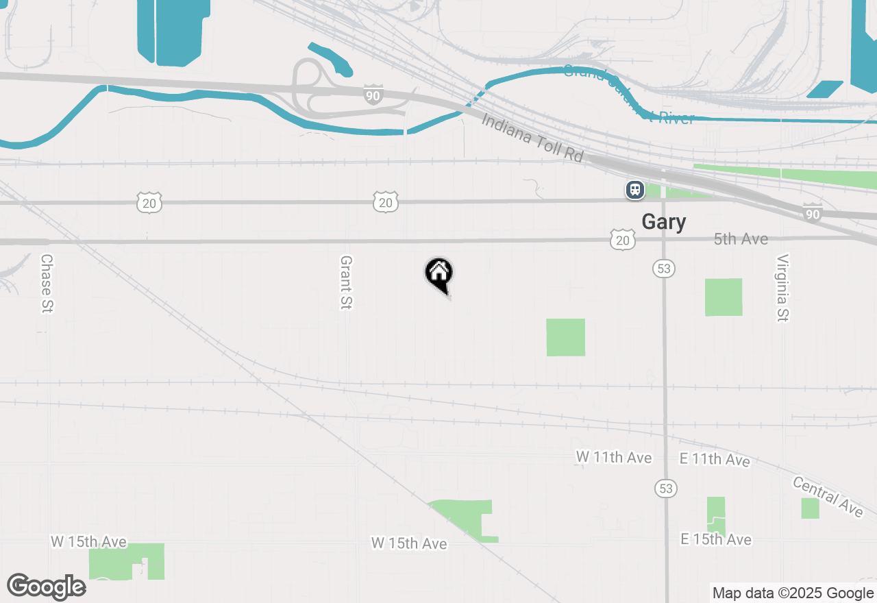 Map of 642 Fillmore Street, Gary, IN 46402