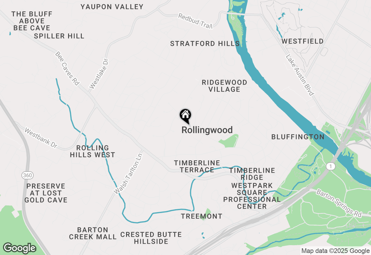 Map of 18 N Peak Rd, West Lake Hills, TX 78746