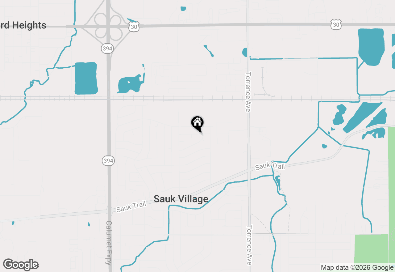 Map of 2106 216th Street, Sauk Village, IL 60411