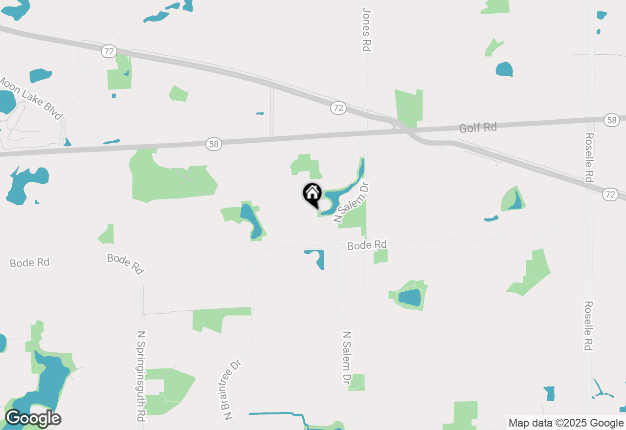 Map of 924 Colony Lake Drive, Schaumburg, IL 60194