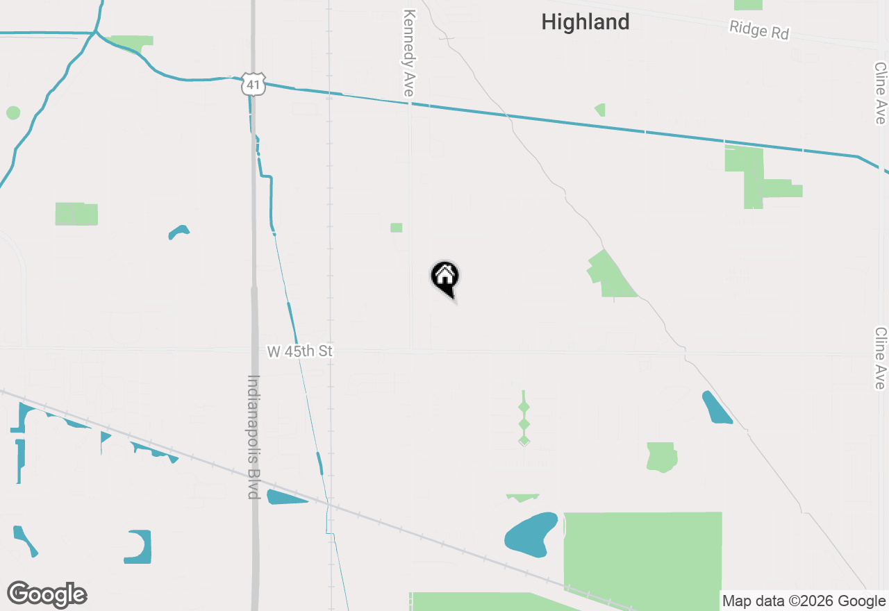 Map of 2851 44th Street, Highland, IN 46322