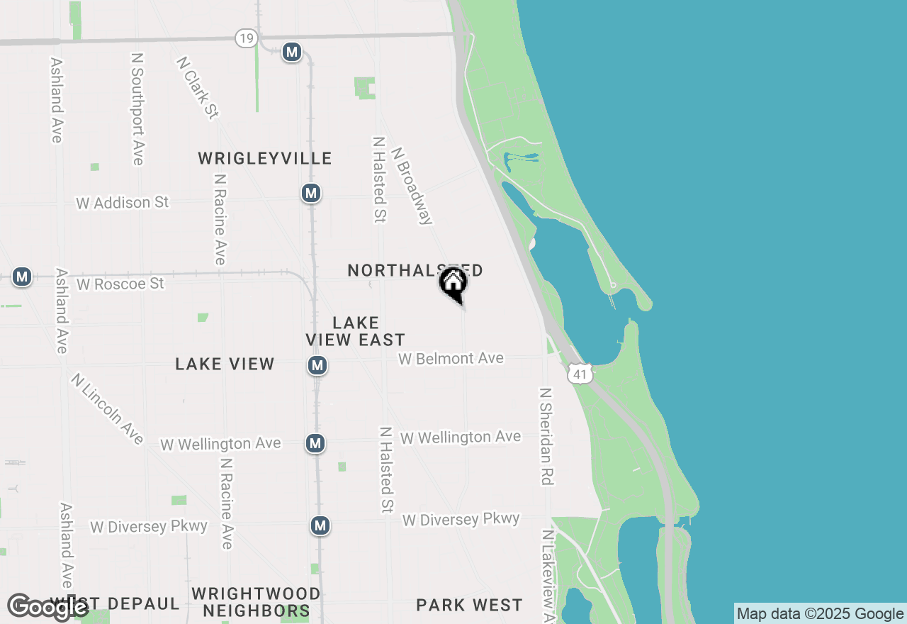 Map of 612 W Aldine Avenue #3N, Chicago, IL 60657