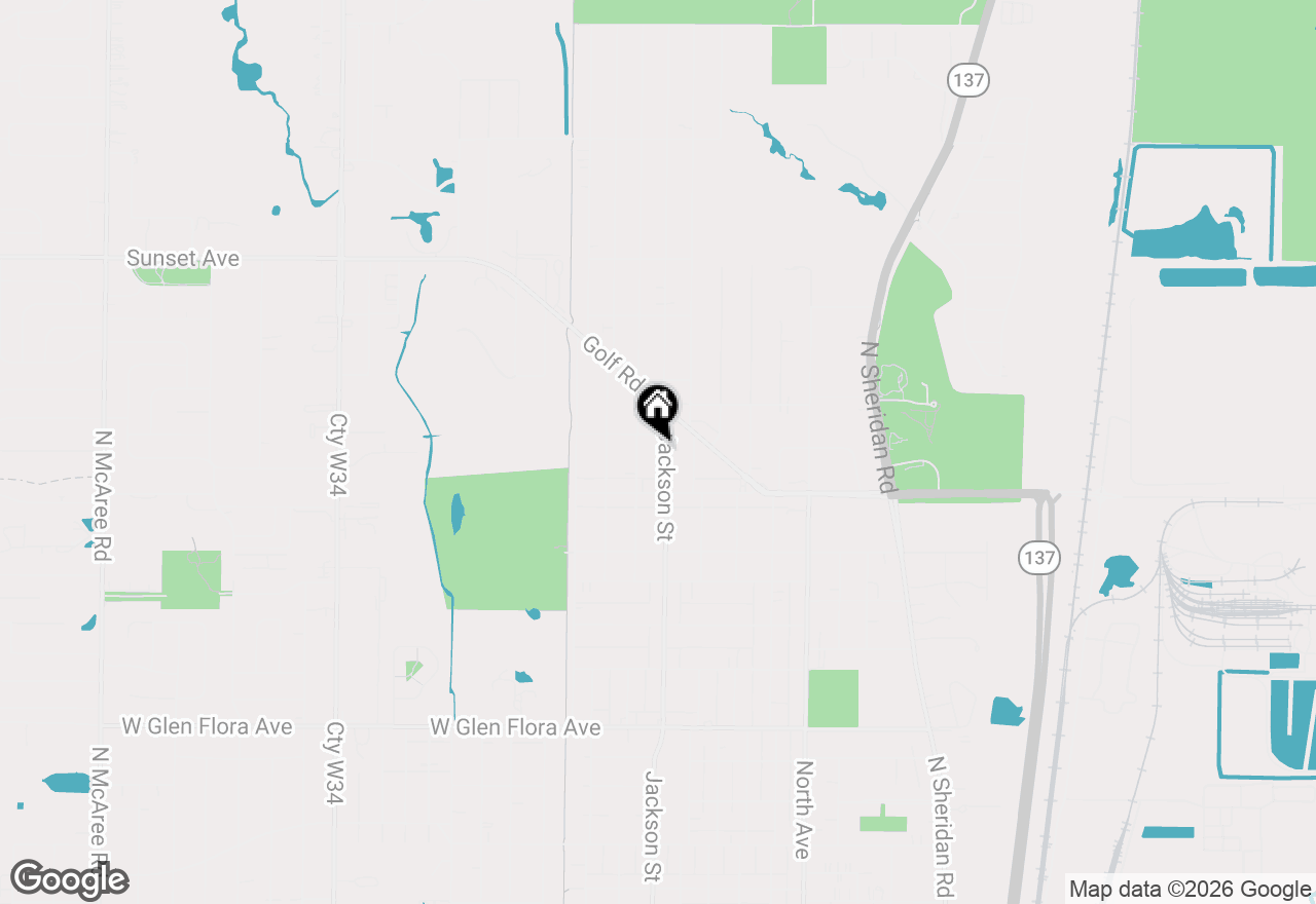 Map of 1832 N Jackson Street, Waukegan, IL 60087