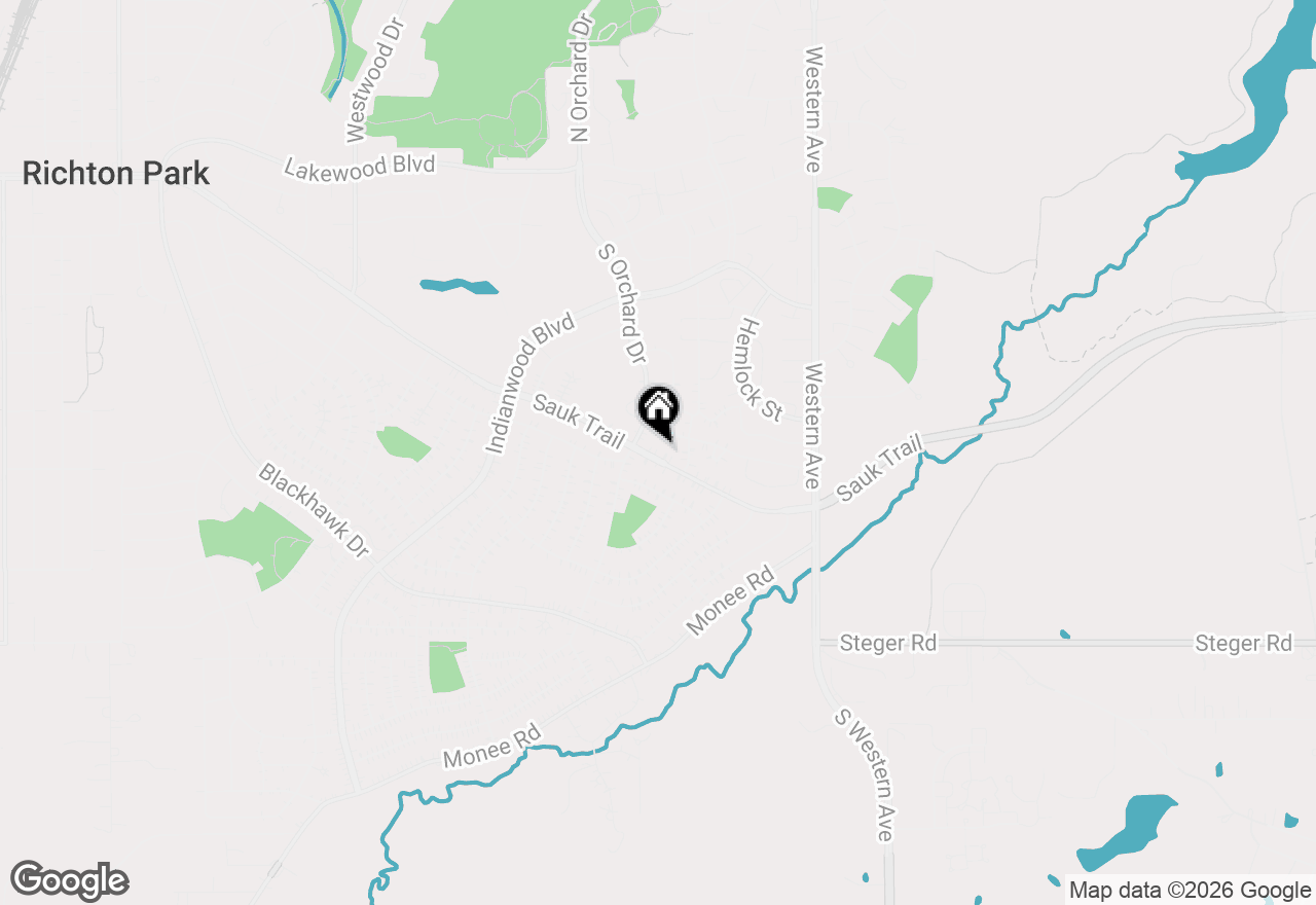 Map of 58 Sauk Trail, Park Forest, IL 60466