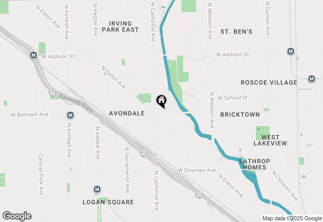 Map of 2734 W Belmont Avenue #1, Chicago, IL 60618