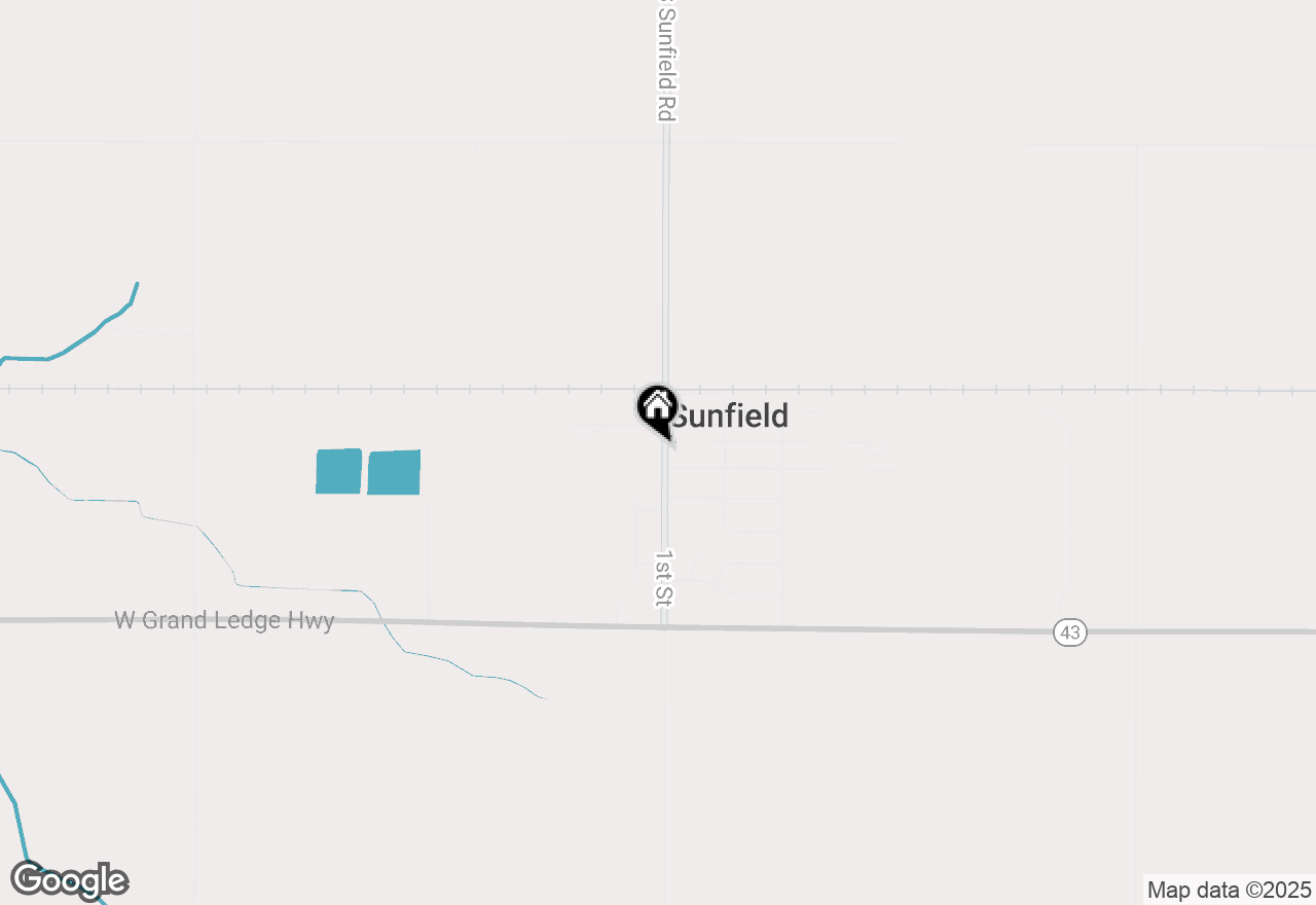Map of 174 1st Street, Sunfield, MI 48890