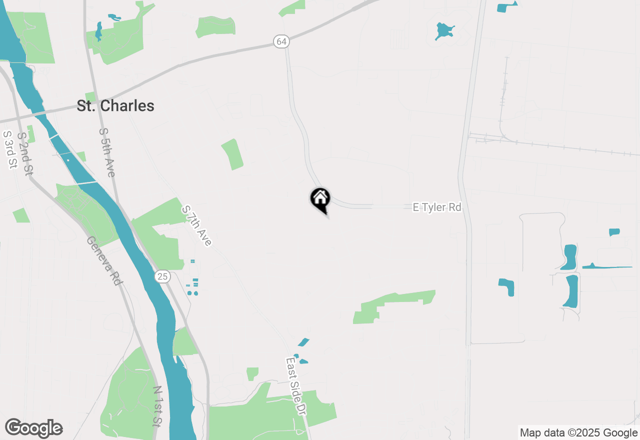Map of 1540 Independence Avenue, St. Charles, IL 60174