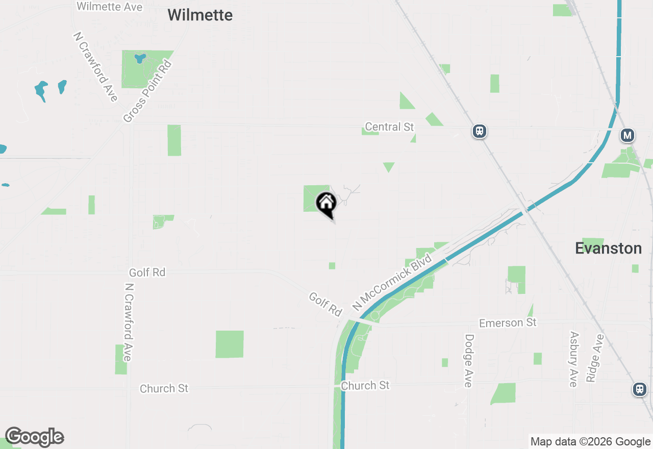 Map of 2701 Noyes Street, Evanston, IL 60201