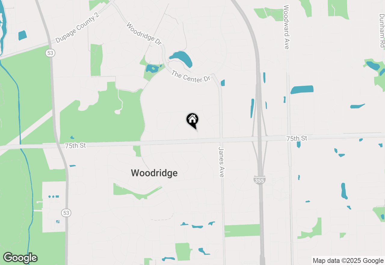 Map of 7405 Chestnut Court, Woodridge, IL 60517