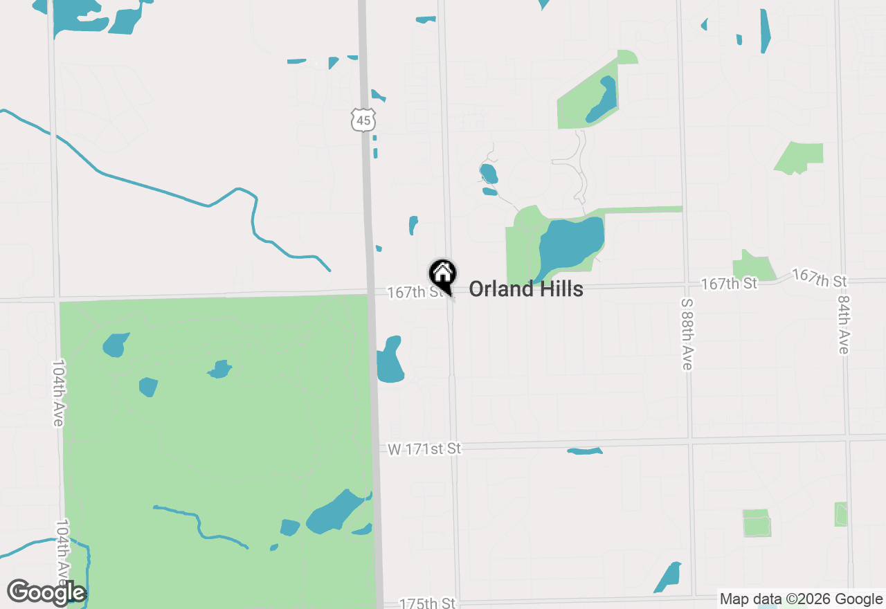 Map of 9402 Lindsay Street, Orland Hills, IL 60487