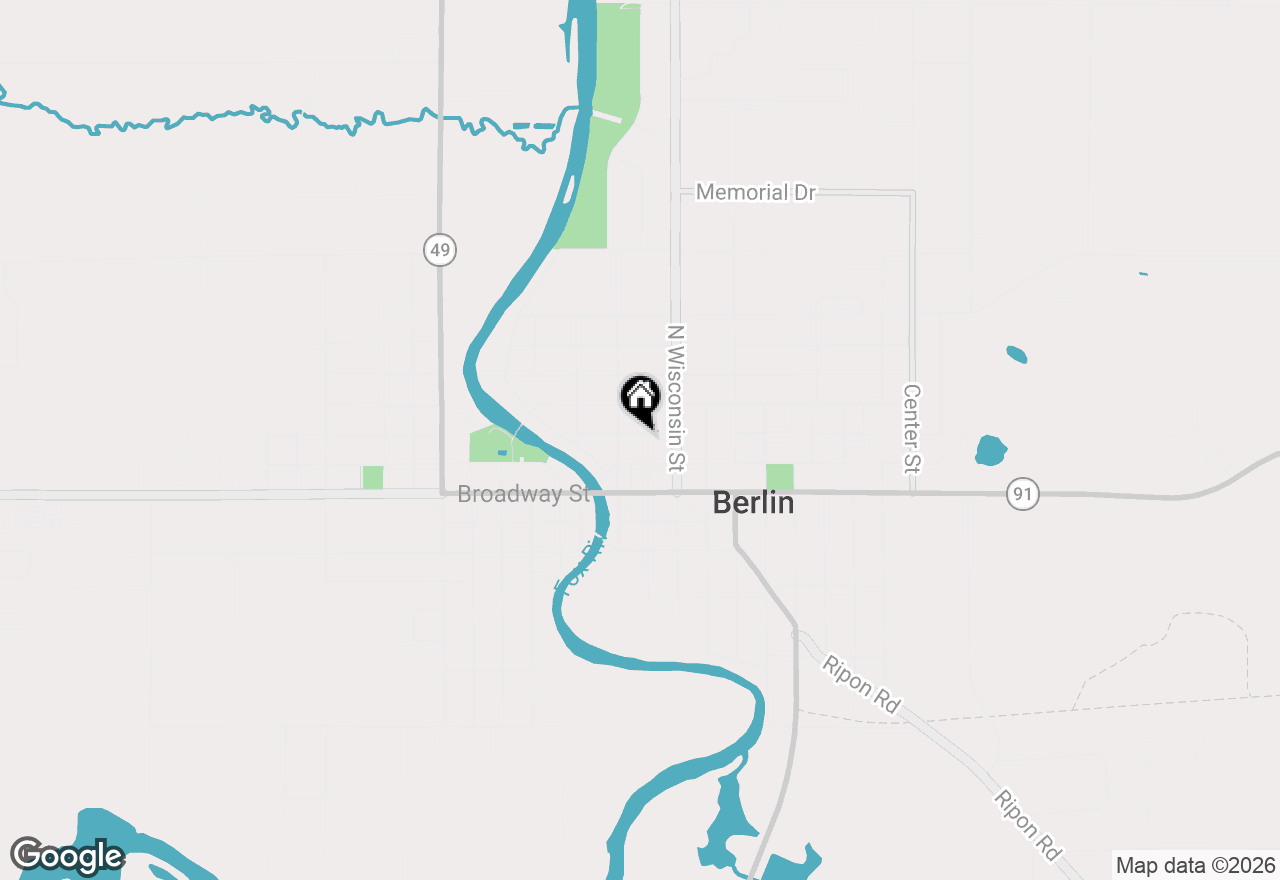 Map of 151 N Pearl St, Berlin, WI 54923