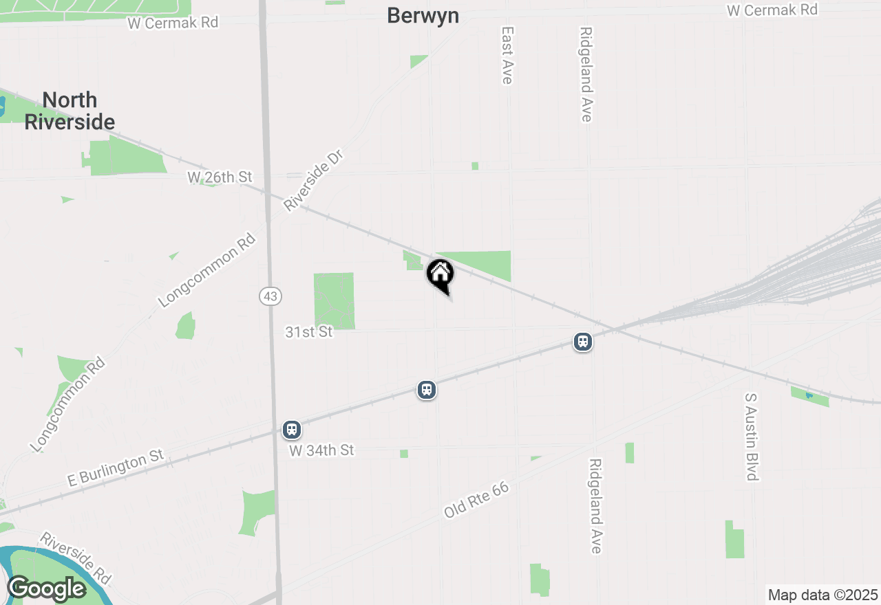 Map of 3015 Oak Park Avenue #BSMT, Berwyn, IL 60402