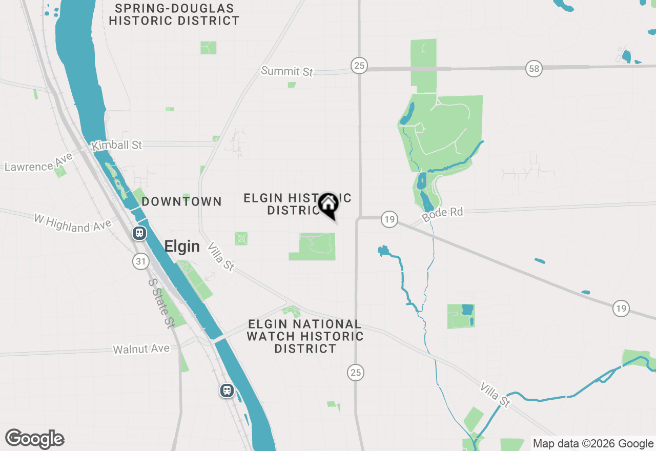 Map of 517 E Chicago Street #2, Elgin, IL 60120
