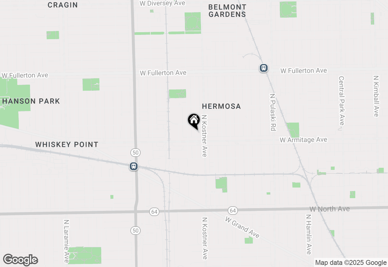 Map of 2026 N Kenneth Avenue, Chicago, IL 60639
