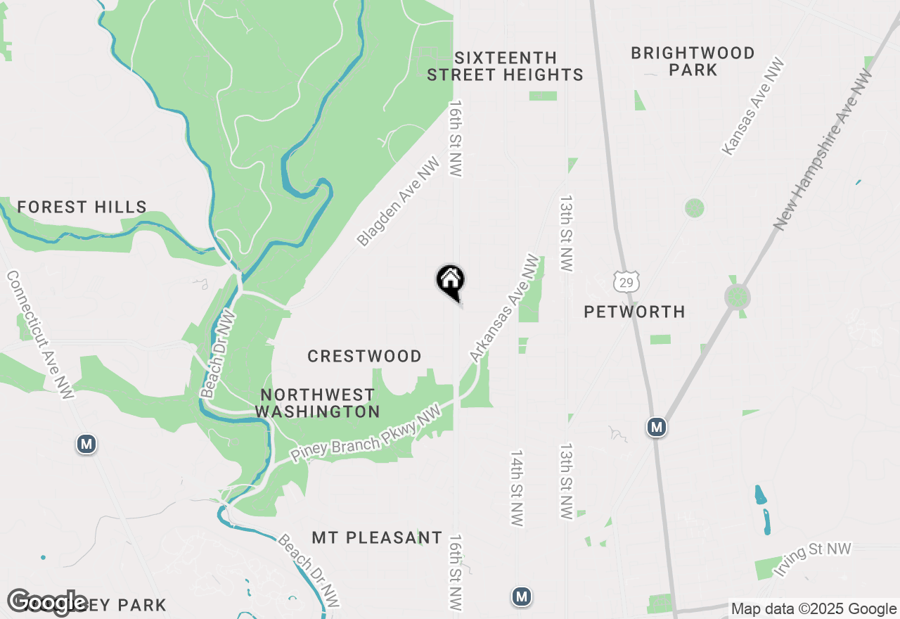 Map of 4214 16th Street Nw, Washington, DC 20011