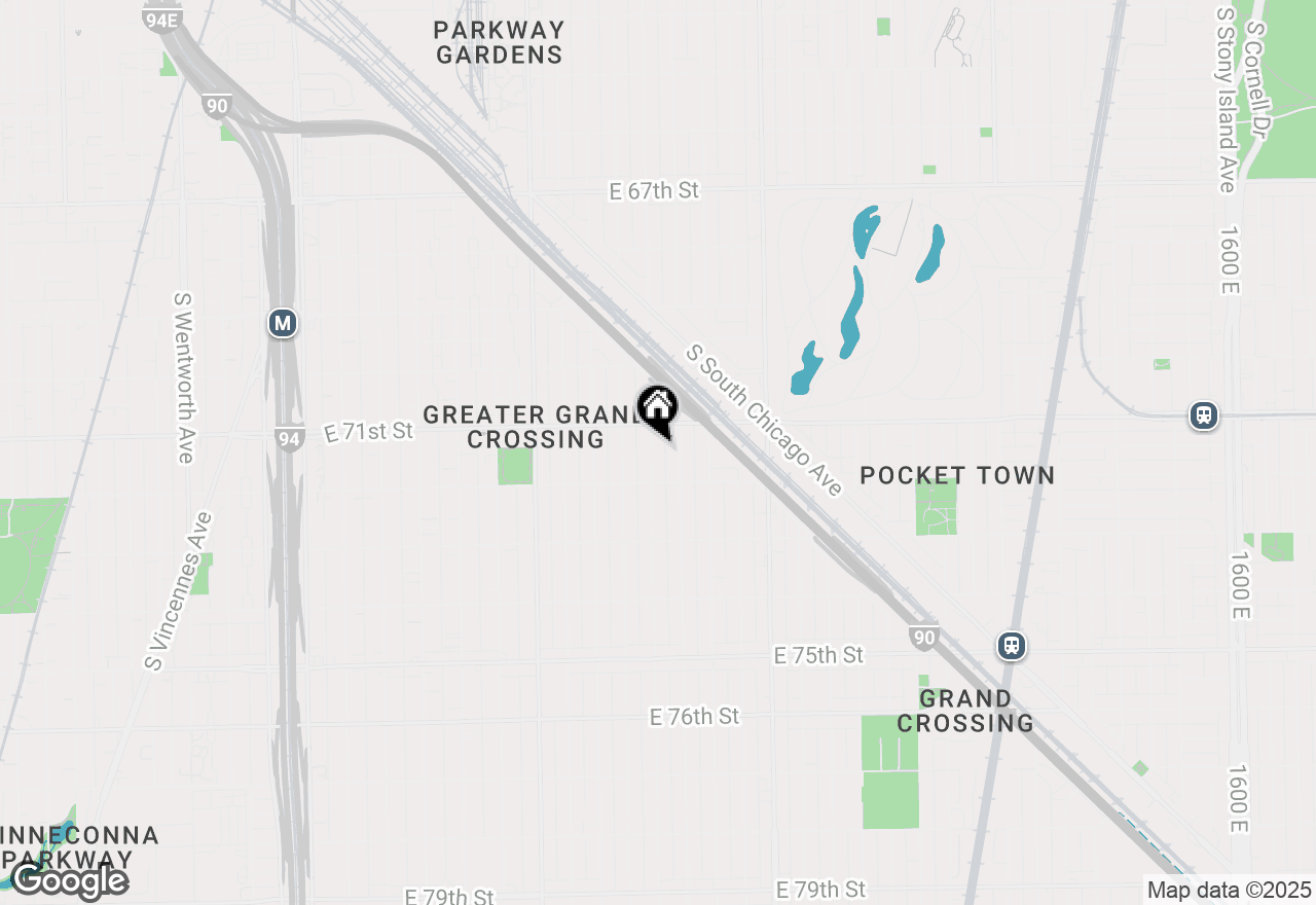 Map of 7127 S Saint Lawrence Avenue, Chicago, IL 60619