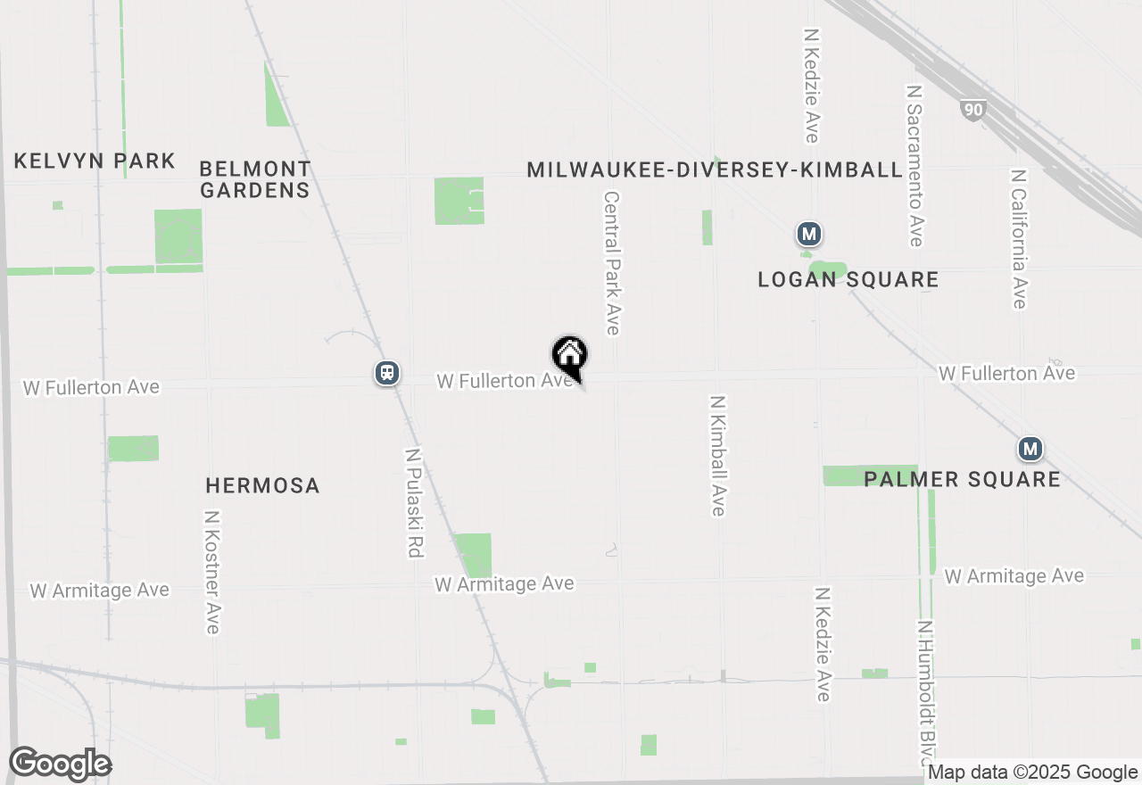 Map of 2343 N Lawndale Avenue, Chicago, IL 60647