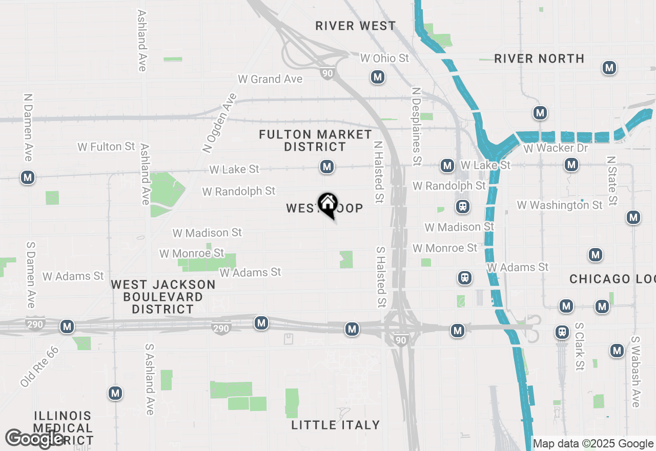 Map of 948 W Madison Street #2NW, Chicago, IL 60607