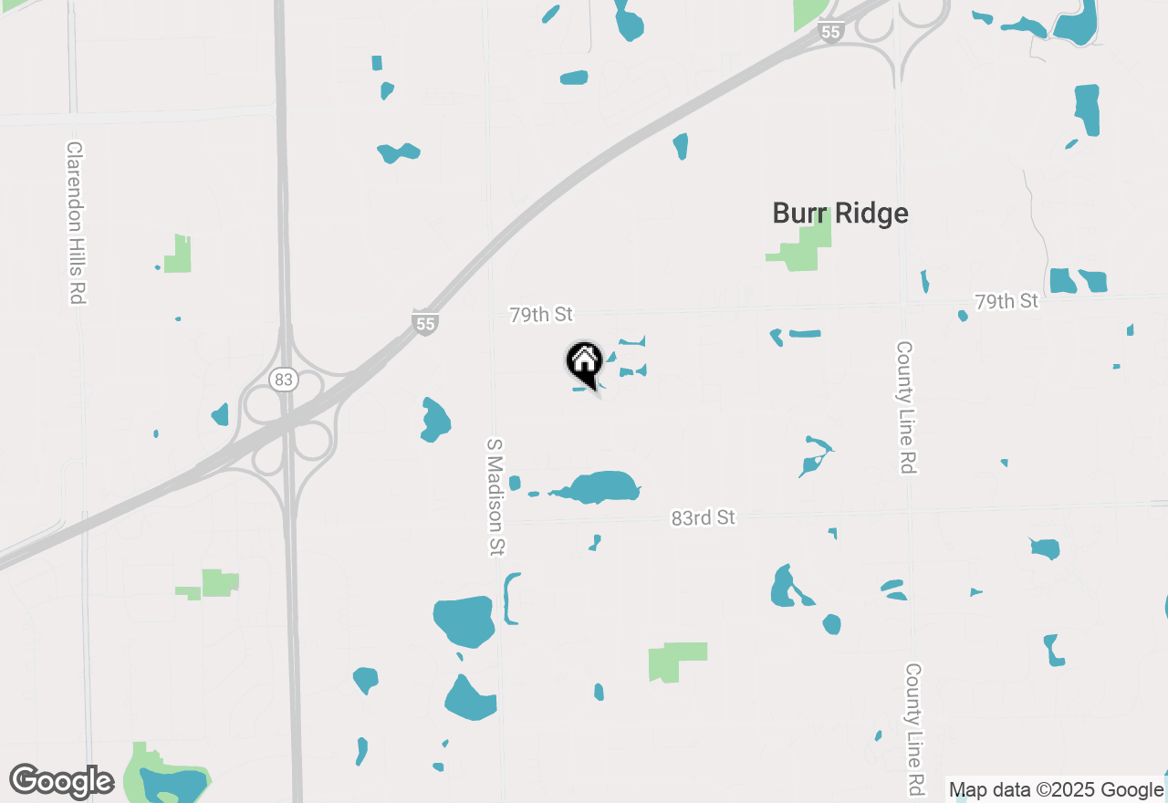 Map of 15 Laurel Oak Court, Burr Ridge, IL 60527