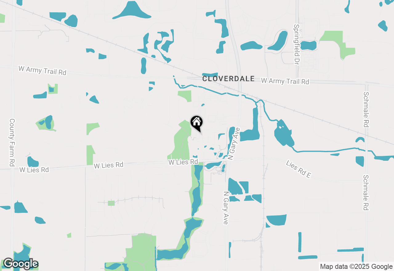 Map of 1119 Orangery Court, Carol Stream, IL 60188