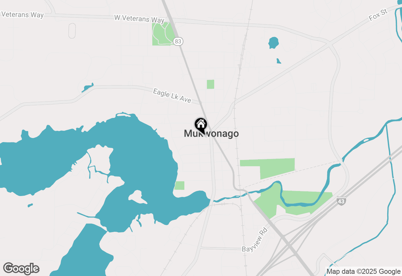 Map of 323 Atkinson St, Mukwonago, WI 53149